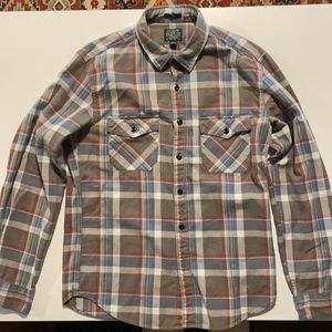 J. Crew Long Sleeve Button Down Flannel Shirt, Large Slim Fit